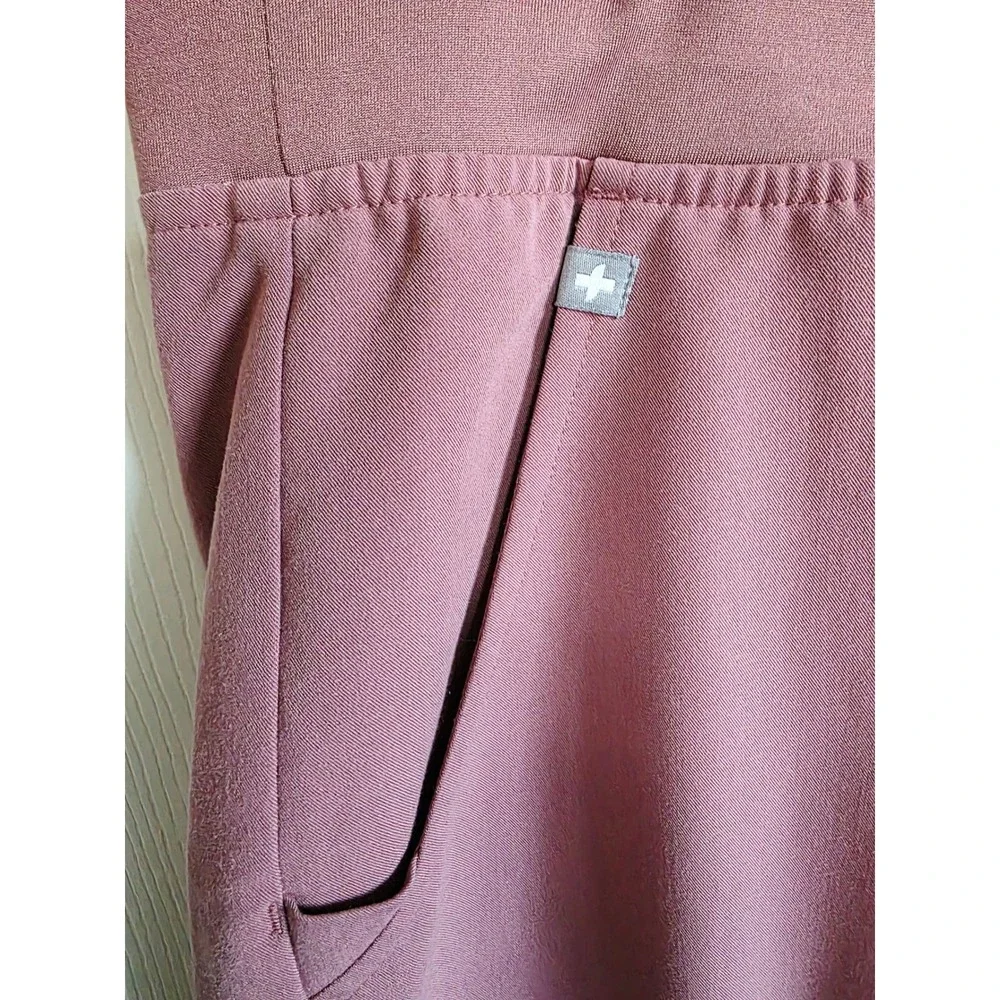 FIGS 18W‎ Zamora Jogger Scrub Pants Mauve Pink Unisex W18SW2005P Pockets